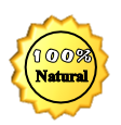 Approval Stamp 100% natural 
